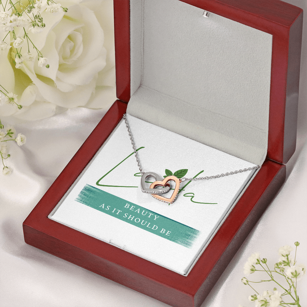 Laila - Interlocking Heart Necklace Jewelry - Laila Beauty Care Jewelry