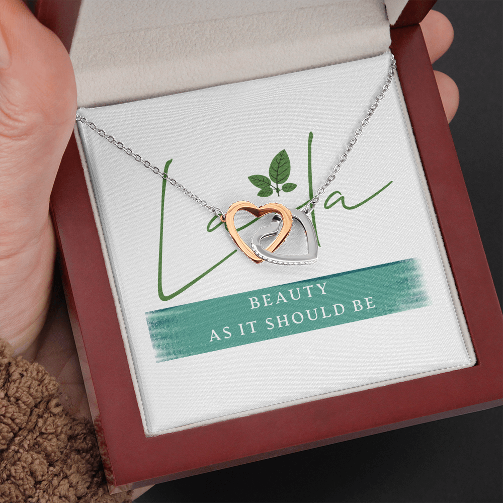 Laila - Interlocking Heart Necklace Jewelry - Laila Beauty Care Jewelry