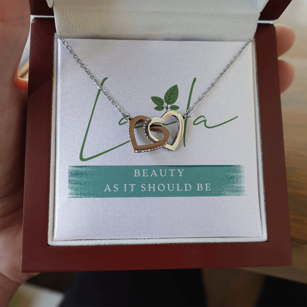 Laila - Interlocking Heart Necklace Jewelry - Laila Beauty Care Jewelry