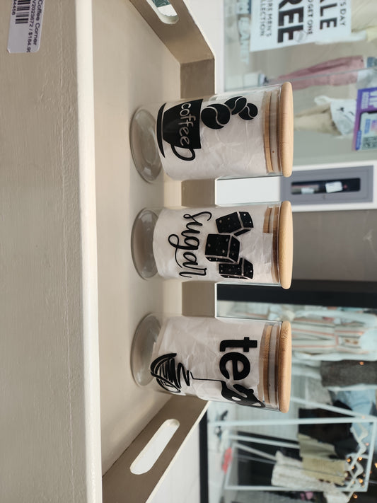 Coffee & Tea & Sugar Jar Set