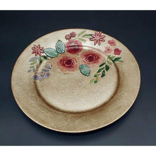 Golden Plate Decorative Plate - Laila Beauty Care Decorative Plate