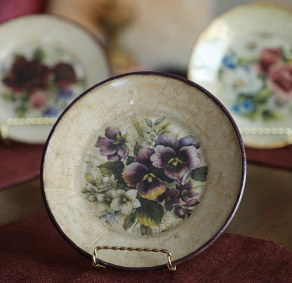 Vintage Floral Plate Decorative Plate - Laila Beauty Care Decorative Plate