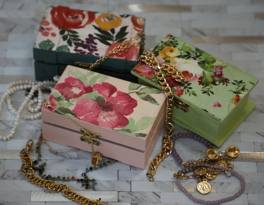 Small Patterned Jewelry Boxes Jewelry Box - Laila Beauty Care Jewelry Box