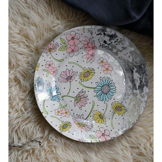 Floral Plate Decorative Plate - Laila Beauty Care Decorative Plate