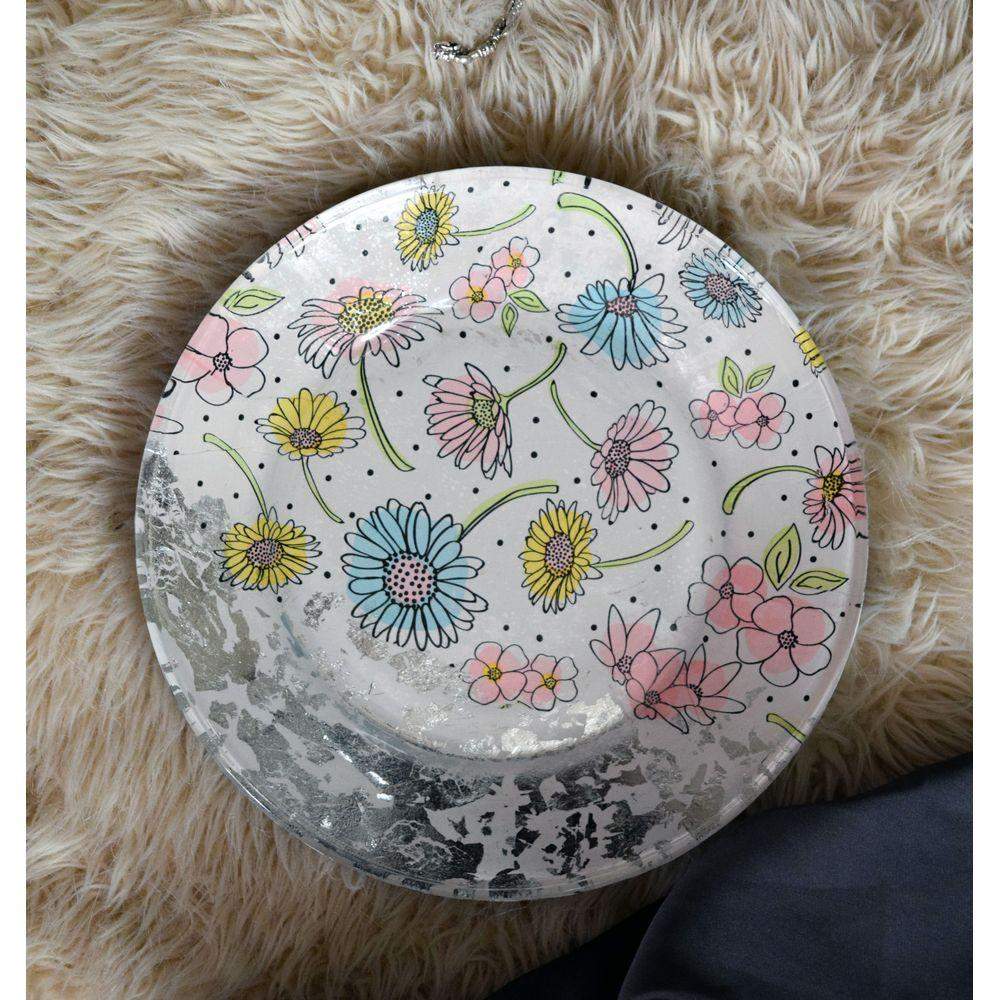 Floral Plate Decorative Plate - Laila Beauty Care Decorative Plate