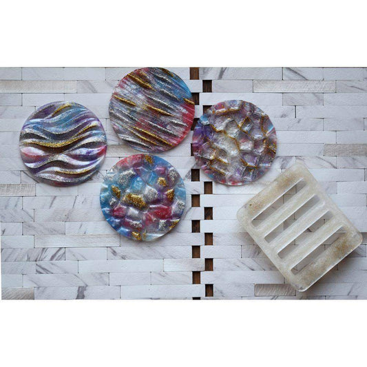 Golden Vibrant Colours Coasters Coasters - Laila Beauty Care Coasters