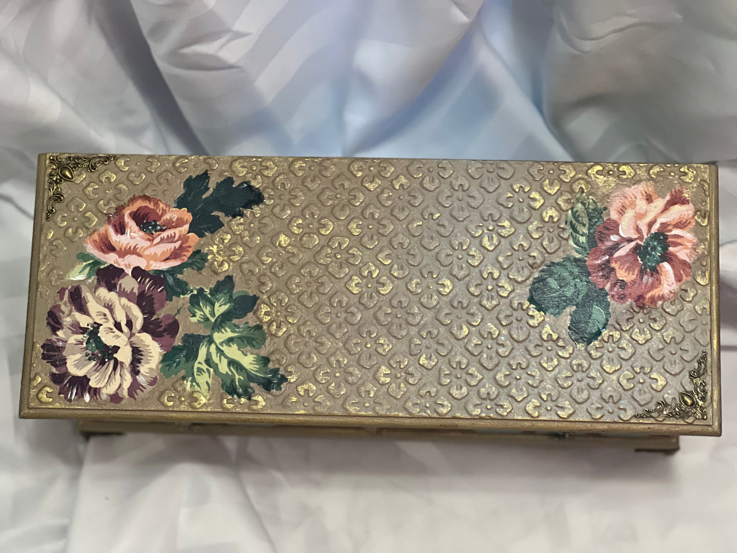 Lilac and Sage Large Jewelry Box