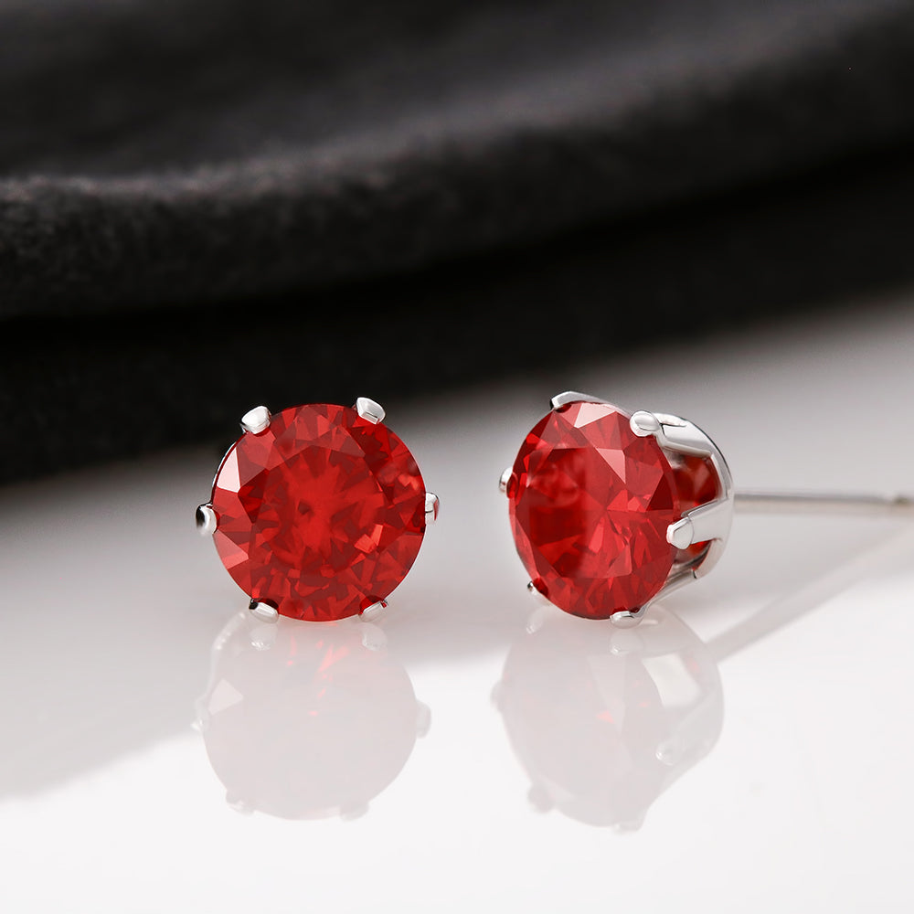 Red Cubic Zirconia Earrings Default Title Jewelry - Laila Beauty Care Jewelry