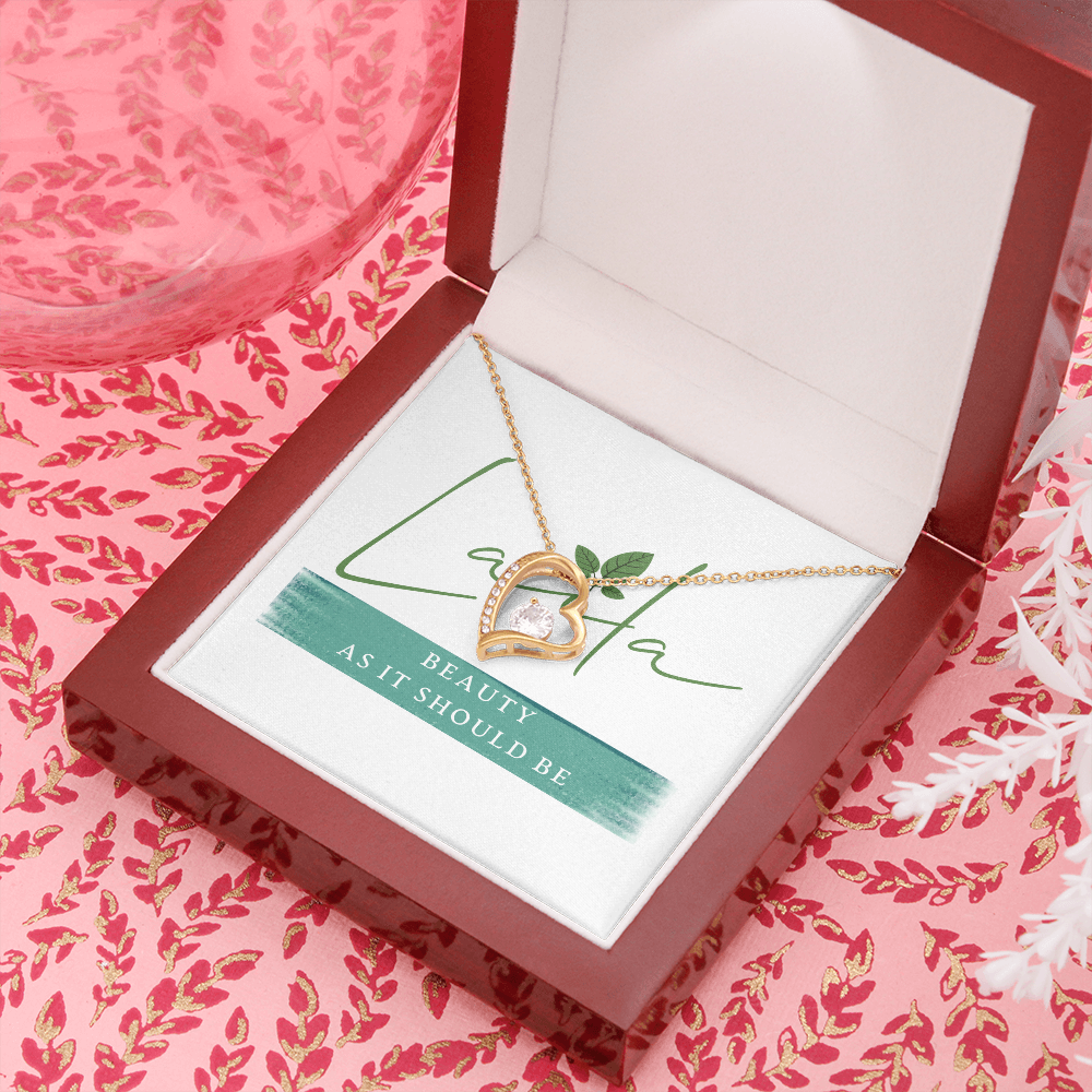 Laila - Forever Love Necklace 18k Yellow Gold Finish / Luxury Box Jewelry - Laila Beauty Care Jewelry