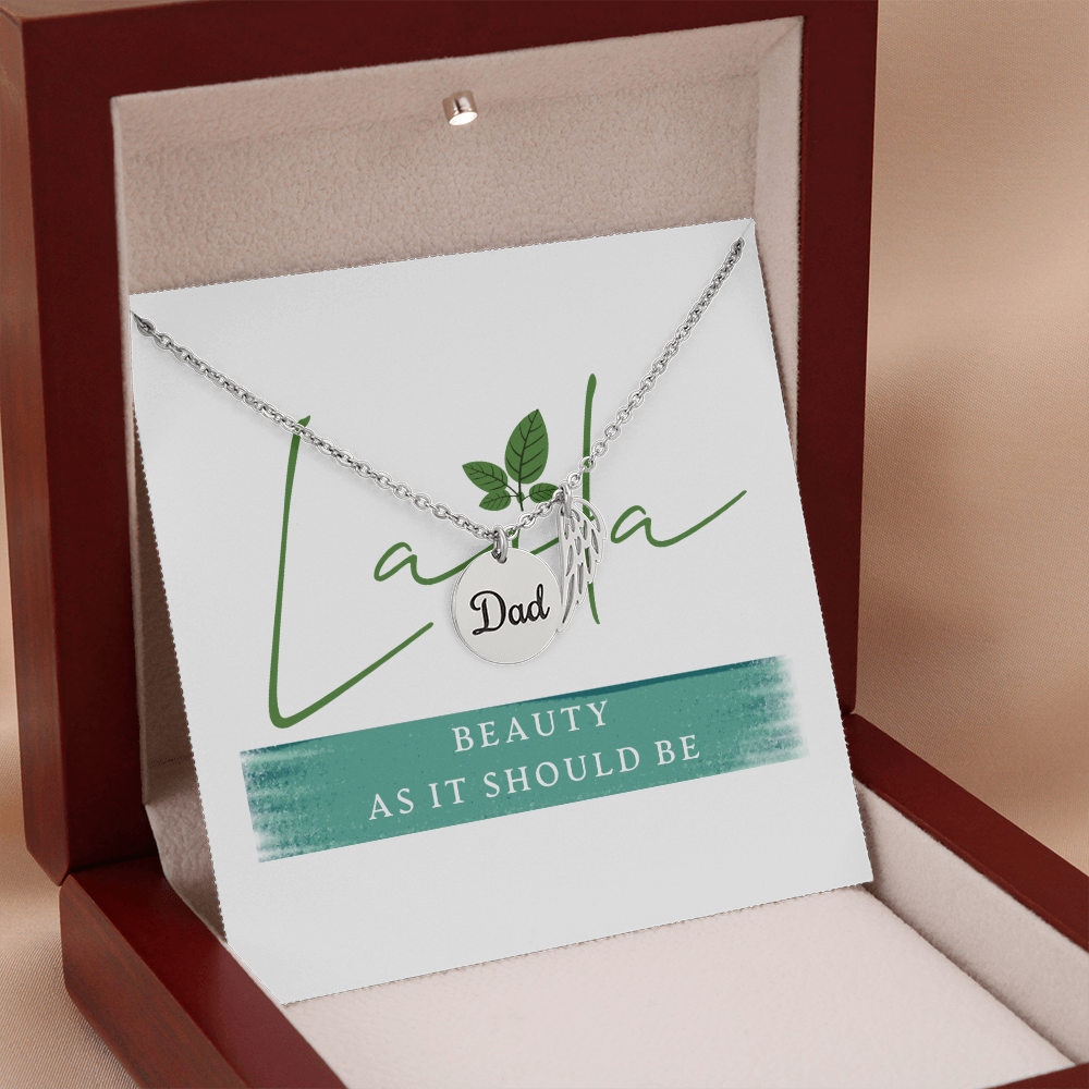 Laila - Dad Remembrance Necklace Jewelry - Laila Beauty Care Jewelry