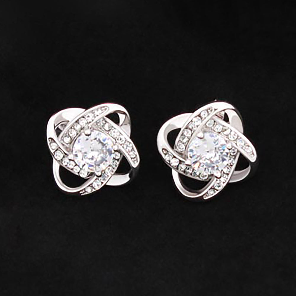 Love Knot Stud Earrings Default Title Jewelry - Laila Beauty Care Jewelry