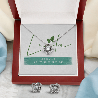 Laila - Love Knot Necklace & Earrings Jewelry - Laila Beauty Care Jewelry