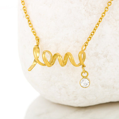 Laila - Scripted Love Necklace Jewelry - Laila Beauty Care Jewelry