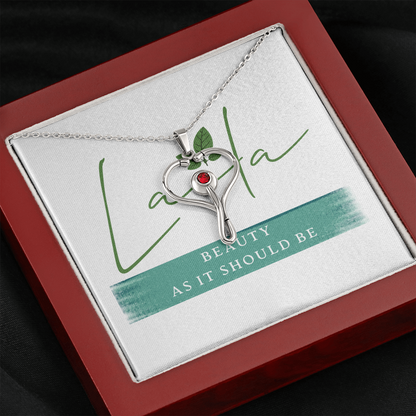 Laila - Stethoscope Necklace Mahogany Style Luxury Box Jewelry - Laila Beauty Care Jewelry